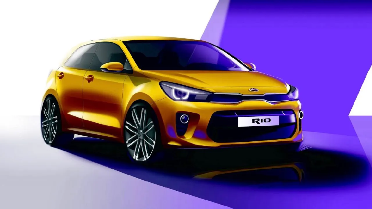 New Kia Rio sketched before Paris reveal