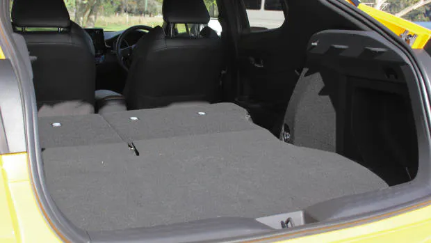 2017 Toyota C-HR bootspace seats folded