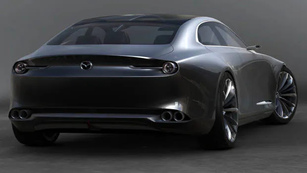2017 Mazda Vision Coupe rear 3/4
