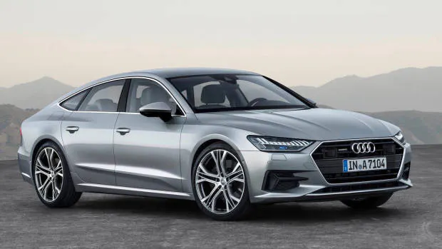 2018 Audi A7 silver front side left