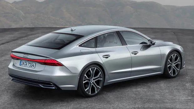 2018 Audi A7 silver rear side right