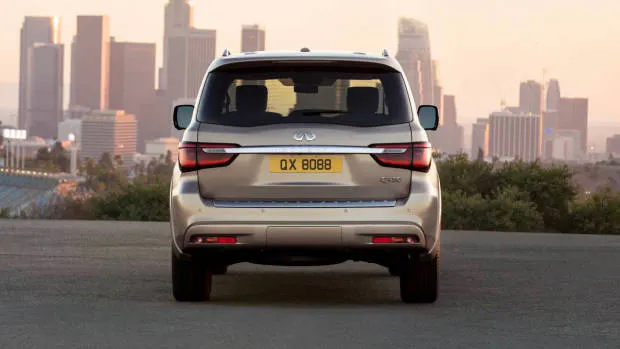2018 Infiniti QX80 champagne rear