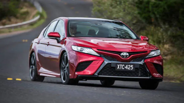 2018 Toyota Camry SX V6 Red Driving
