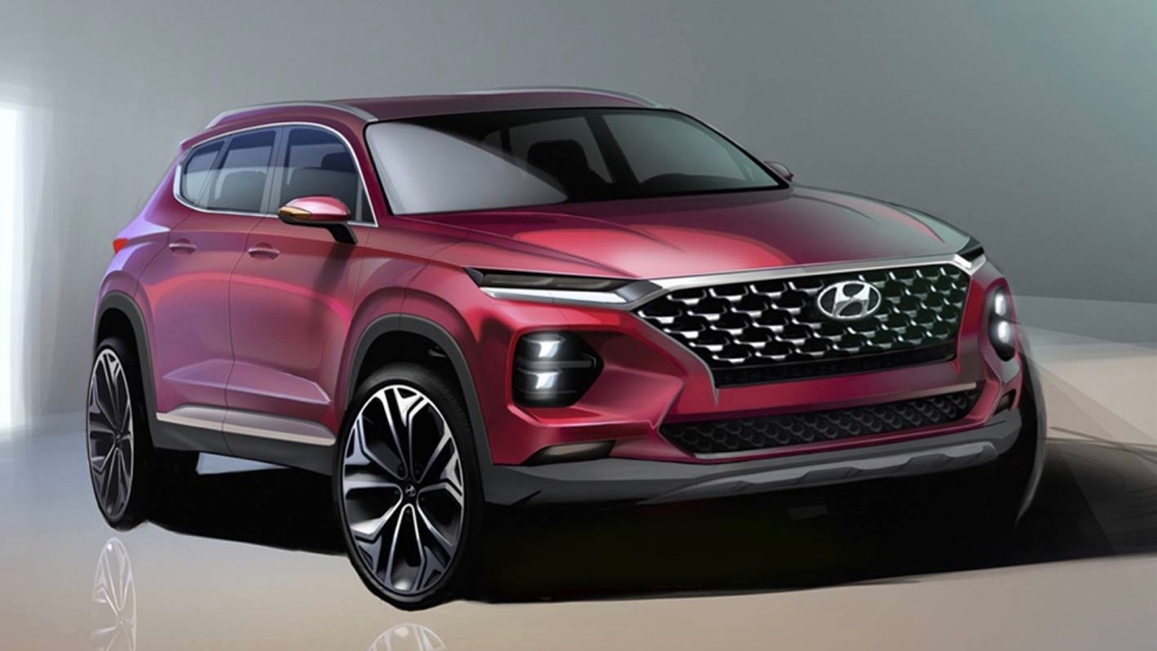 2019 Hyundai Santa Fe teased through sketches