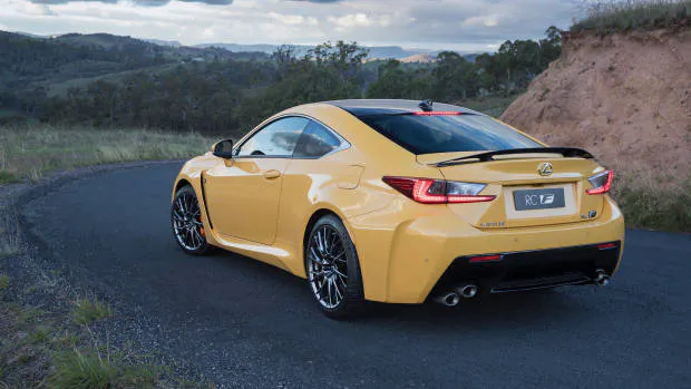 2019 Lexus RC F rear 3/4