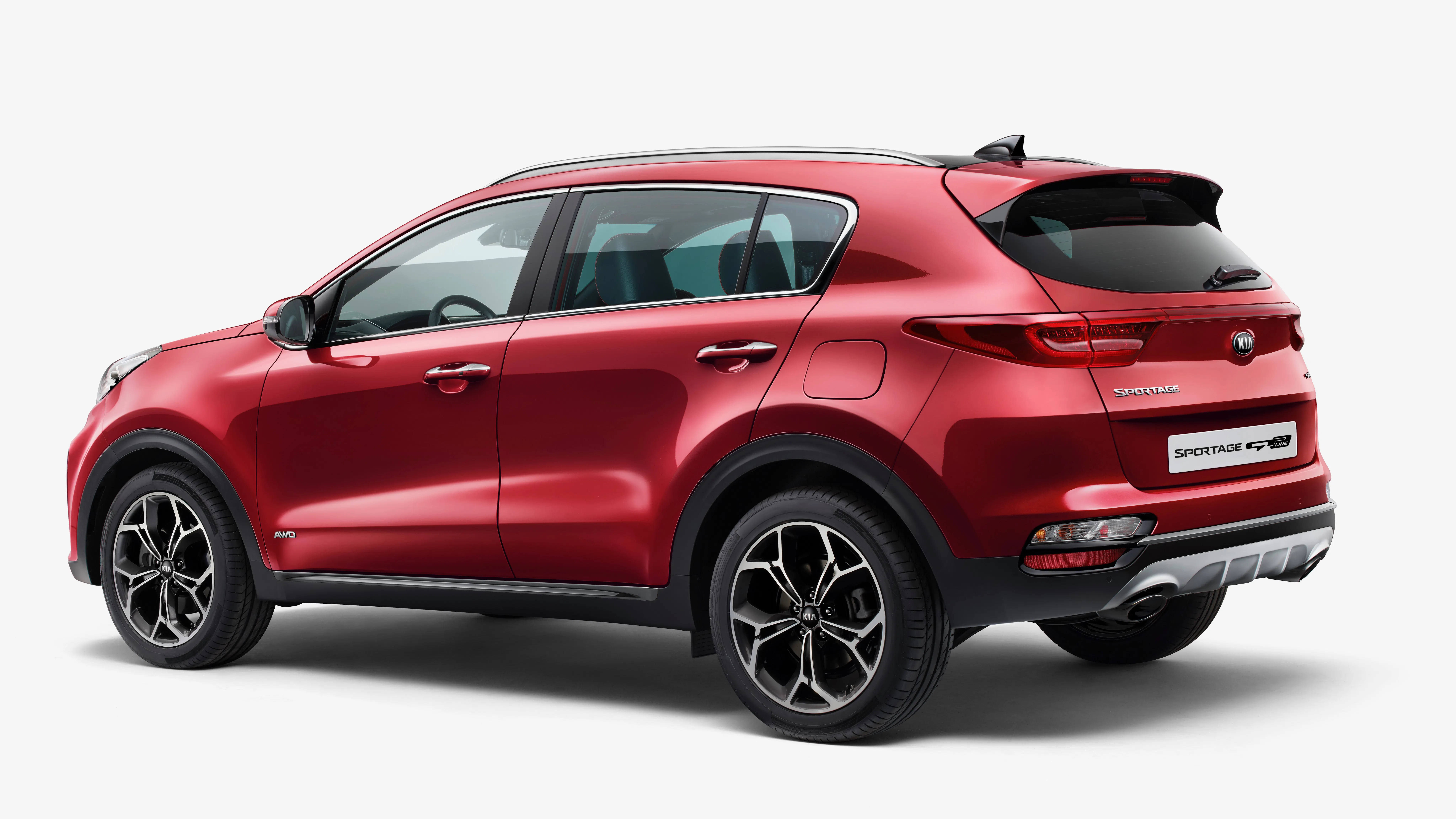 2019 Kia Sportage GT-Line red rear 3/4