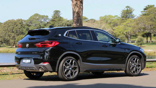 BMW X2 2018 review Black Sapphire Rear End