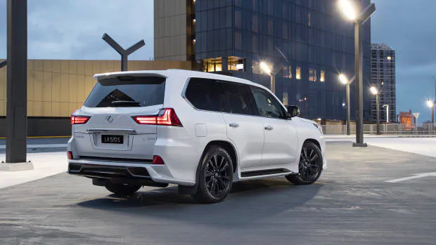 2019 Lexus LX570 S white rear