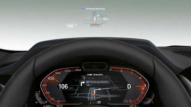 2019 BMW M340i dials