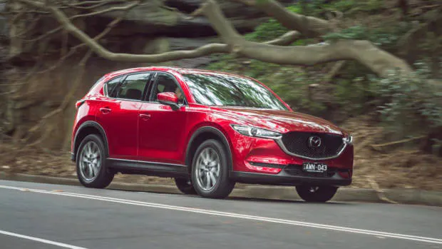 2019 Mazda CX-5 Akera Soul Red Crystal front driving