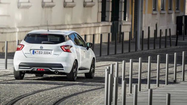 2019 Nissan Micra rear 3/4 white