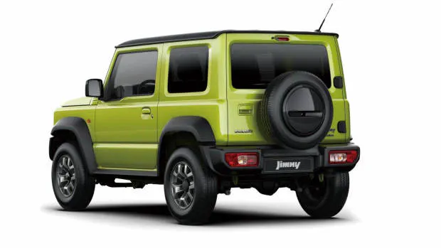 2019 Suzuki Jimny lime rear 3/4