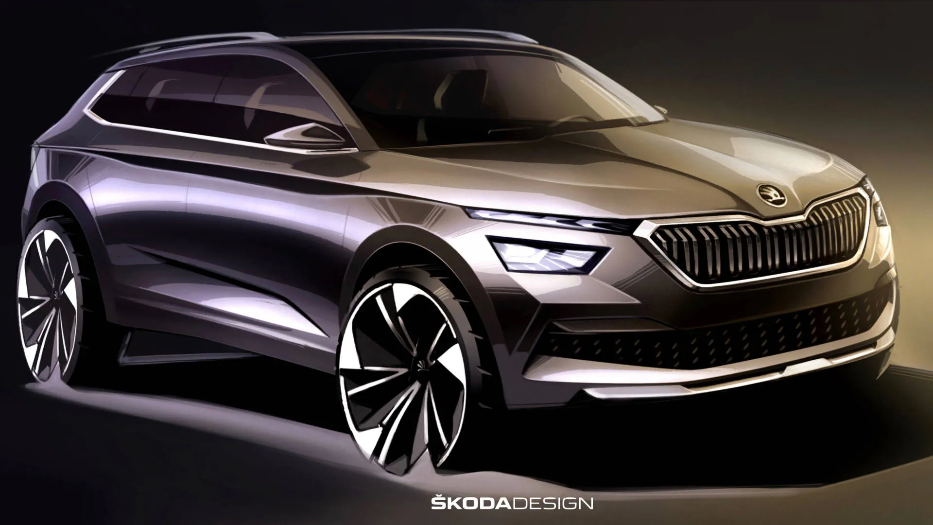Skoda Kamiq previewed by official sketches
