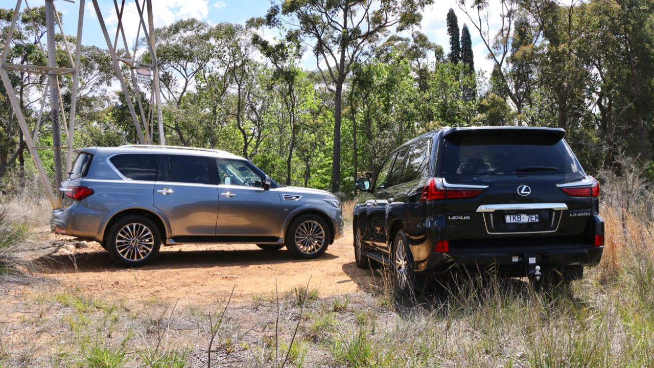 Lexus LX vs Infiniti QX80 2019 comparison review