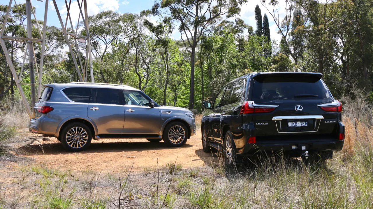 Lexus LX vs Infiniti QX80 2019 comparison review