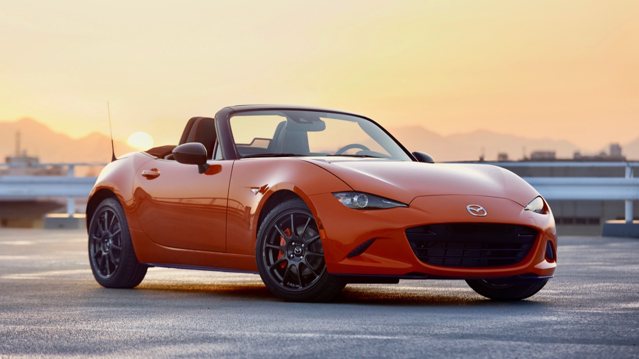 Orange Mazda MX-5 30th Anniversary edition unveiled