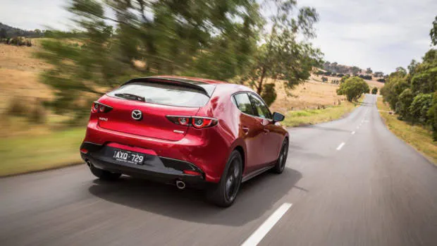 2019 Mazda 3 G25 Astina Soul Red Crystal rear