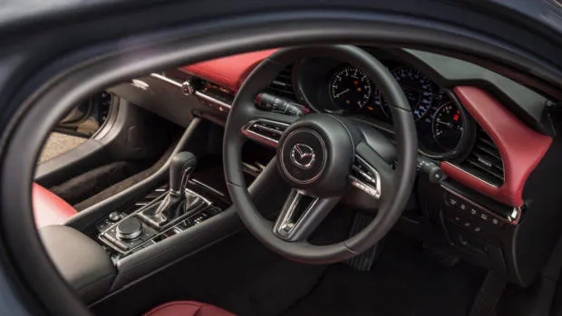 2019 Mazda 3 G25 Astina red leather interior