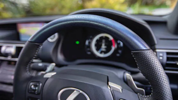 2020 Lexus IS blue woodgrain