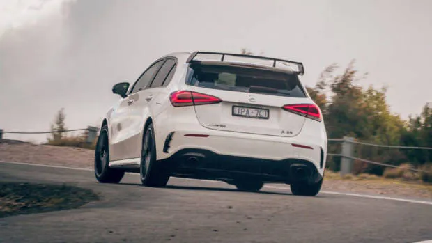 Mercedes-AMG A35 hatch review cornering