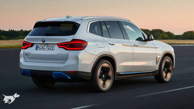 BMW iX3 electric SUV cruising