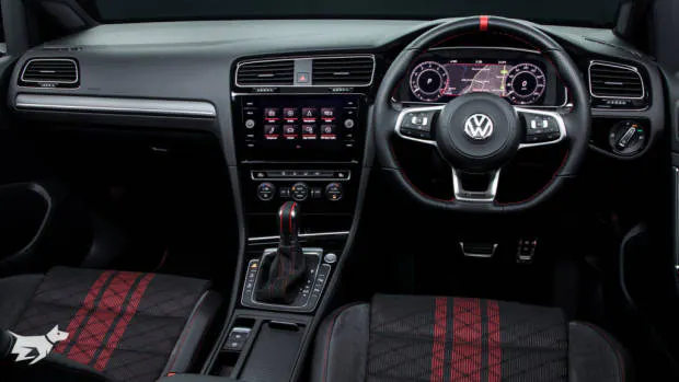 Interior of the Volkswagen Golf GTI TCR