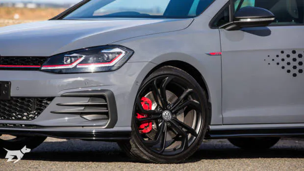 Volkswagen Golf GTI TCR wears matte black 19 inch wheels