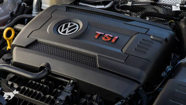 A Volkswagen EA888 engine in a Golf GTI TCR