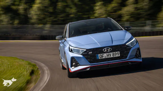 Front end of the 2021 Hyundai i20 N