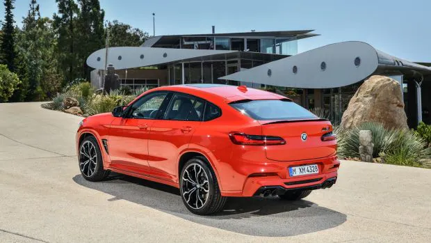 BMW X4 M 2020 red rear end