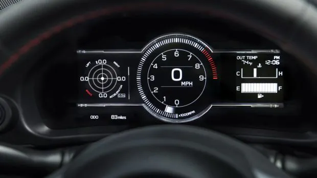Subaru BRZ 2022 digital gauges