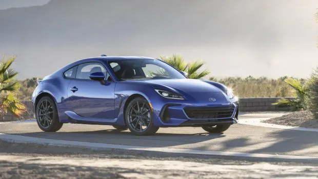 Subaru BRZ 2022 blue front end