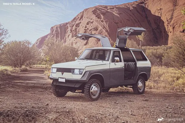 Electric Cars in The 60s Tesla Model X