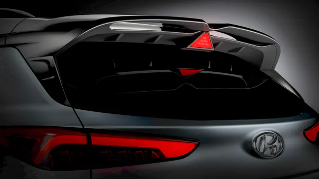 Hyundai Kona N 2021 rear end preview