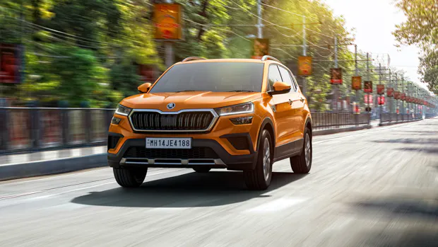 Skoda Kushaq 2021 front driving 2