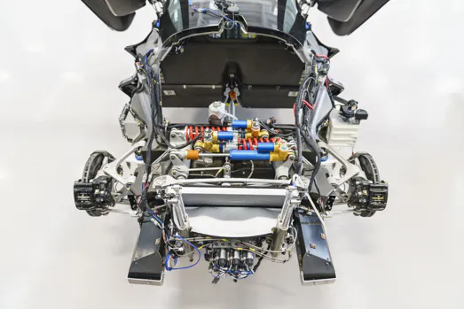 Lotus Evija 2022 chassis exposed