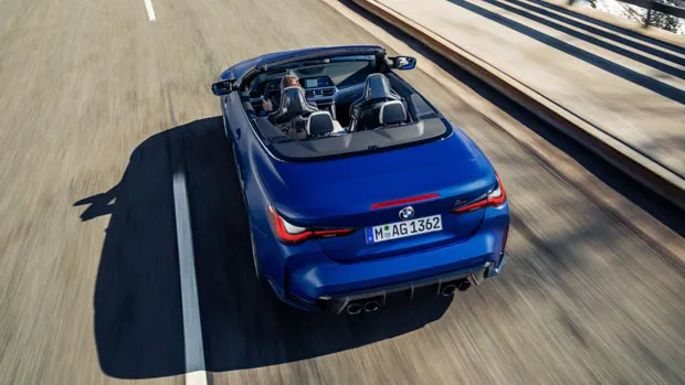BMW M4 Competition Convertible 2022 birds eye