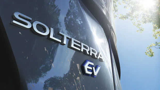Subaru Solterra 2022 badge
