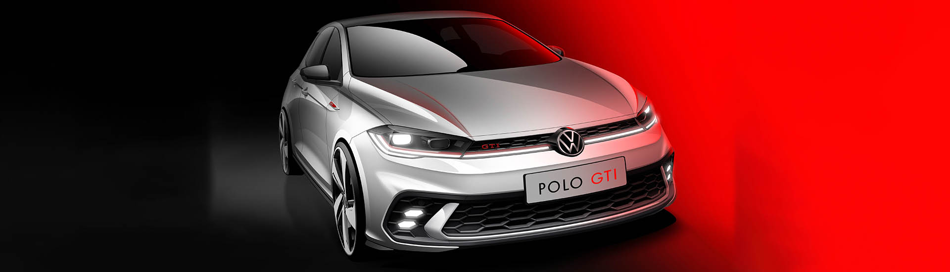 Volkswagen Polo GTI 2022: hot hatch to score grille lightbar and Golf GTI-style honeycomb details
