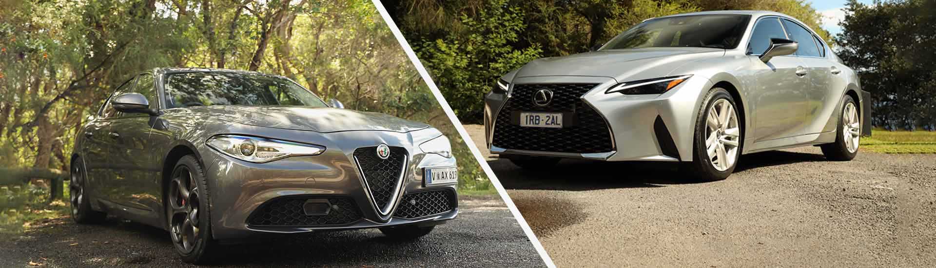 Lexus IS 300 vs Alfa Romeo Giulia Sport 2021 comparison