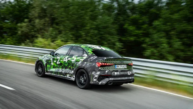 Audi RS3 2022 sedan driving
