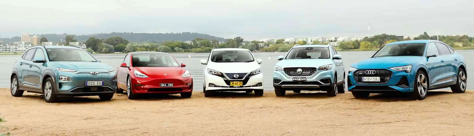 We test five electric cars until they die in an Australian EV range test: Model 3, Kona, Leaf, ZS EV and e-tron tested