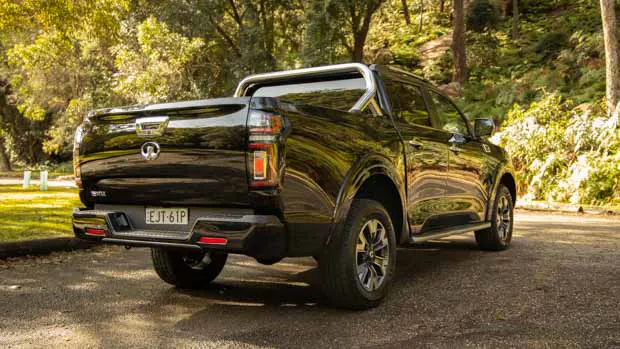 GWM Ute Cannon X 2021 black rear end