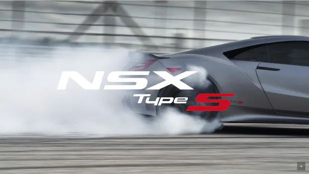 Honda NSX Type S 2022 teaser drift