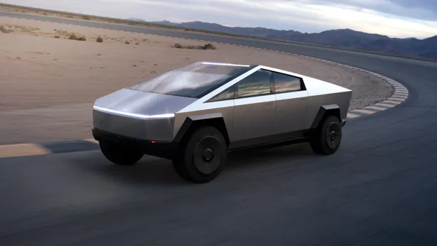 Tesla Cybertruck 2022 driving