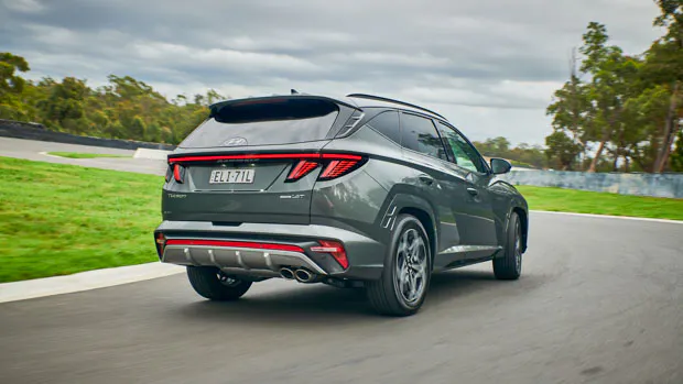 Hyundai Tucson 2022 N Line Amazon Grey rear
