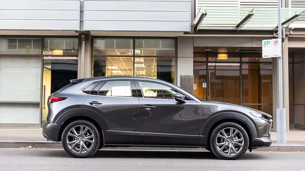 2021 Mazda CX-30 silver exterior side image