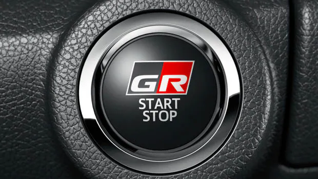 GR Sport Hilux start button