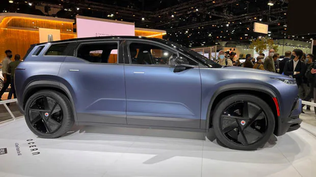 Fisker Ocean 2022 side view