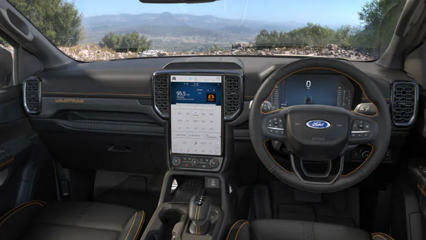 Ford Ranger 2022 Wildtrak black interior